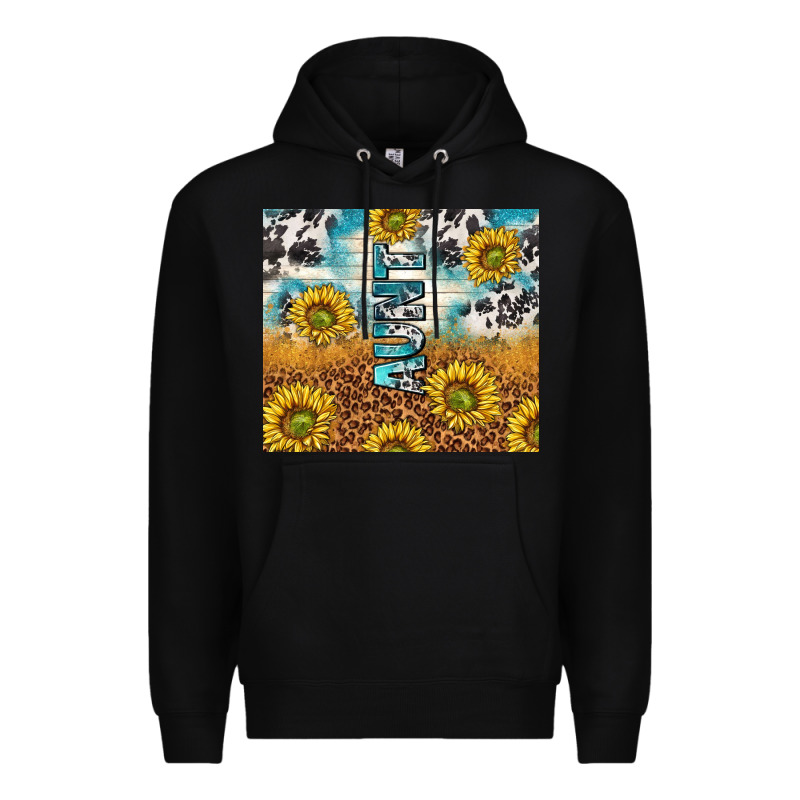 Aunt Sunflower Leopard Glitter Premium Hoodie by TumblerDesignByShophia | Teevron