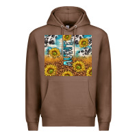 Chestnut aunt sunflower leopard glitter Premium Hoodie - TumblerDesignByShophia