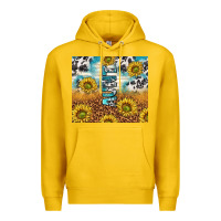 Lemon aunt sunflower leopard glitter Premium Hoodie - TumblerDesignByShophia