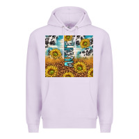 Lilac aunt sunflower leopard glitter Premium Hoodie - TumblerDesignByShophia