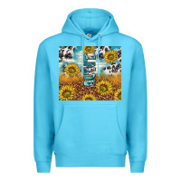 Ocean Blue aunt sunflower leopard glitter Premium Hoodie - TumblerDesignByShophia
