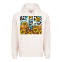 Pale Pink aunt sunflower leopard glitter Premium Hoodie - TumblerDesignByShophia