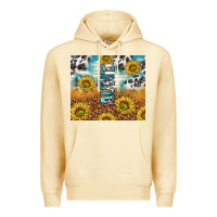 Pina Colada aunt sunflower leopard glitter Premium Hoodie - TumblerDesignByShophia