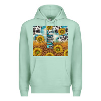 Seafoam aunt sunflower leopard glitter Premium Hoodie - TumblerDesignByShophia