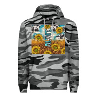 Slate Camo aunt sunflower leopard glitter Premium Hoodie - TumblerDesignByShophia