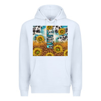 White aunt sunflower leopard glitter Premium Hoodie - TumblerDesignByShophia