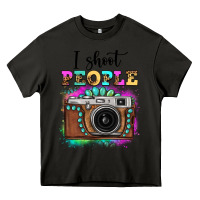 Asphalt i shoot people tie dye gemstone vintage camera Heavy Core Tee - FaDigitalArtStudio