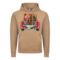 Vintage Coffee Christmas truck Vintage Hoodie - BarkalooDesign