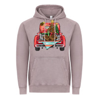 Vintage Zinc Christmas truck Vintage Hoodie - BarkalooDesign