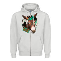 Dove Grey Donkey Bad Zipper Hoodie - Bettercallsaul