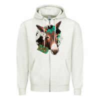Oatmeal Heather Donkey Bad Zipper Hoodie - Bettercallsaul