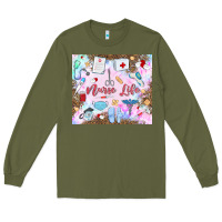 Army Green nurse life Long Sleeve Tee - MaliasSmallBusiness
