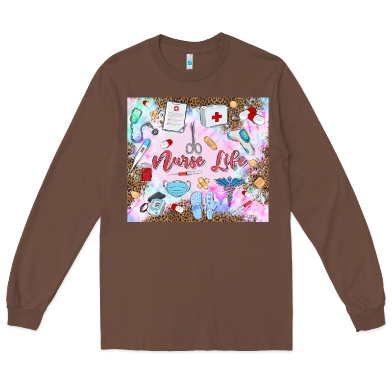 Nurse Life Long Sleeve Tee by MaliasSmallBusiness | Teevron