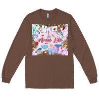 Chestnut nurse life Long Sleeve Tee - MaliasSmallBusiness
