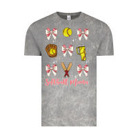 Cloud Rock softball coquette bow Vintage Tee - JahusDesignShop