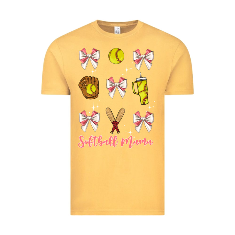 Softball Coquette Bow Vintage Tee by JahusDesignShop | Teevron