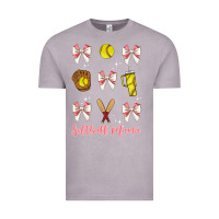 Vintage Zinc softball coquette bow Vintage Tee - JahusDesignShop