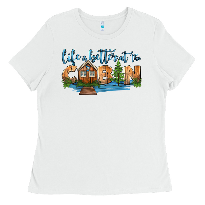 Life Is Better At The Cabin Ladies Tee by HRA Design Shop | Teevron