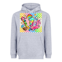 Heather Grey retro summer Heavyweight Hoodie - TumblerDesignByShophia