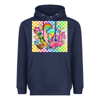 Navy retro summer Heavyweight Hoodie - TumblerDesignByShophia