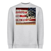 Heather Grey fuck around and find out Heavyweight Sweatshirt - MaliasSmallBusiness