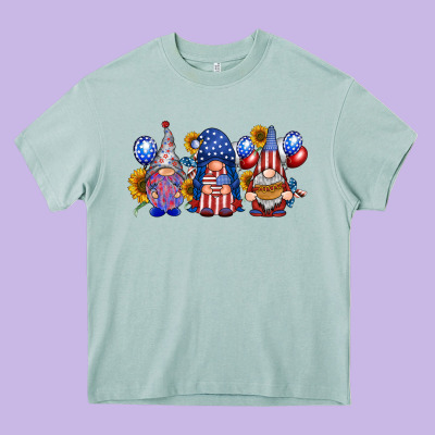 America Gnomes Heavy Core Tee Designed By Racoondesign