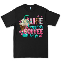 Black life happens coffee  helps Premium Tee - AdoDesignShop