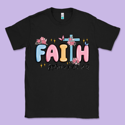 Faith Ephesians 2 8 Classic Tee Designed By Maliassmallbusiness