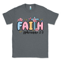 Charcoal Heather faith ephesians 2 8 Classic Tee - MaliasSmallBusiness