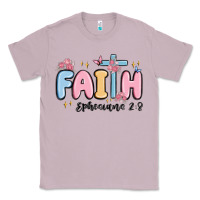 Lilac faith ephesians 2 8 Classic Tee - MaliasSmallBusiness