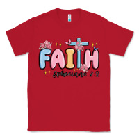 Red faith ephesians 2 8 Classic Tee - MaliasSmallBusiness