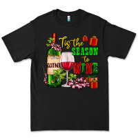 Black tis the season to wine Premium Tee - AdoDesignShop