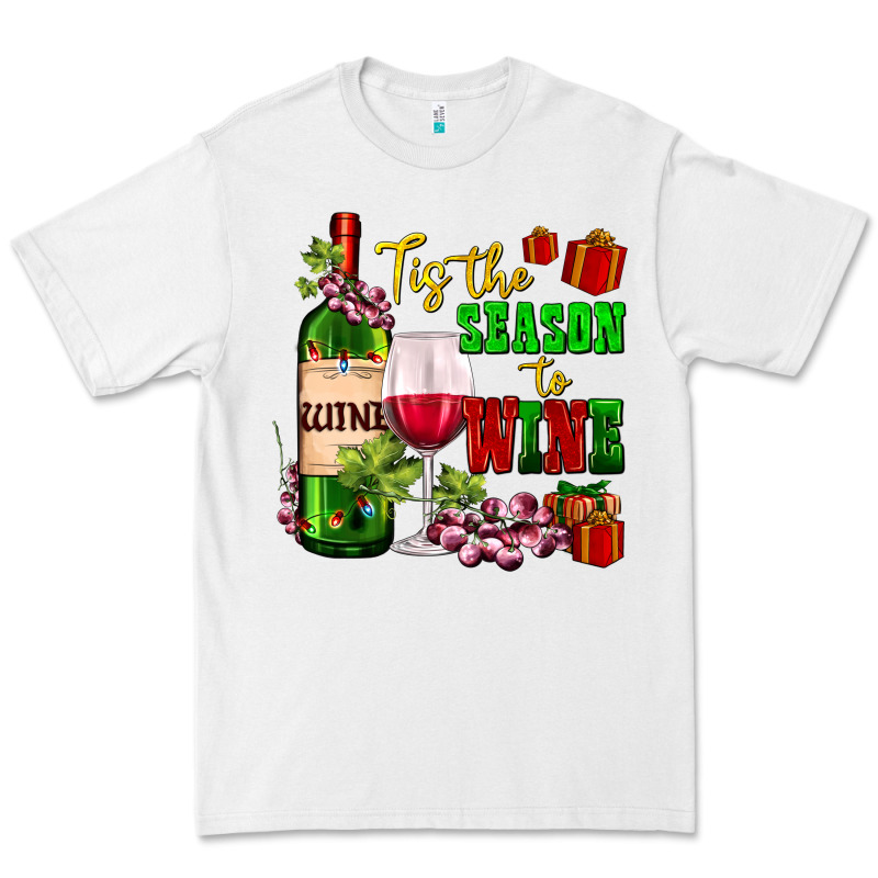 Tis The Season To Wine Premium Tee by AdoDesignShop | Teevron