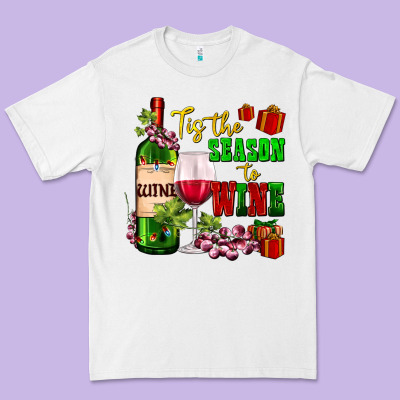 Tis The Season To Wine Premium Tee Designed By Adodesignshop
