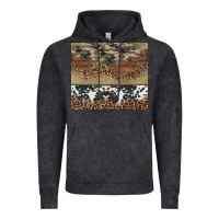 Vintage Black cowhide leopard camouflage Vintage Hoodie - Jasminsmagicworld