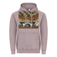 Cowhide Leopard Camouflage Vintage Hoodie | Teevron