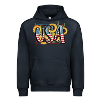 Navy USA 4th of July Urban Hoodie - FaDigitalArtStudio