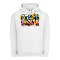 Pigment Lunar Rock USA 4th of July Urban Hoodie - FaDigitalArtStudio