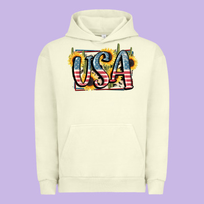 Usa 4th Of July Urban Hoodie Designed By Fadigitalartstudio