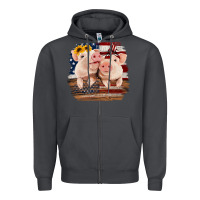 Smoke Cute Couple American Pigs Zipper Hoodie - Bettercallsaul