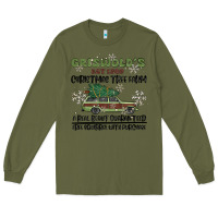 Army Green christmas tree farm Long Sleeve Tee - MaliasSmallBusiness