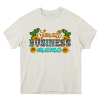 Cream small business mama Heavy Core Tee - HRA Design Shop