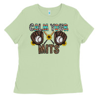 Matcha calm your mits baseball Ladies Tee - CowhideDigitalArt