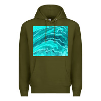Army Green turquoise agate Premium Hoodie - TumblerDesignByShophia