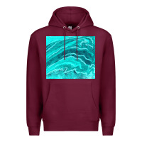 Burgundy turquoise agate Premium Hoodie - TumblerDesignByShophia