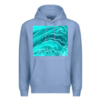 Colony Blue turquoise agate Premium Hoodie - TumblerDesignByShophia