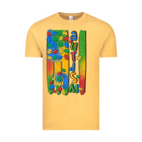 Vintage Mustard autism american flag Vintage Tee - MaliasSmallBusiness