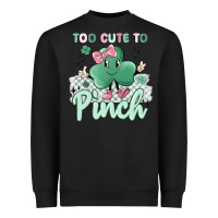 Black too cute to pinch Heavyweight Sweatshirt - MaliasSmallBusiness