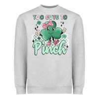 Heather Grey too cute to pinch Heavyweight Sweatshirt - MaliasSmallBusiness