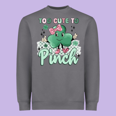 Too Cute To Pinch Heavyweight Sweatshirt Designed By Maliassmallbusiness